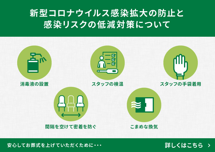 新型コロナウイルス感染拡大の防止と感染リスクの低減対策について