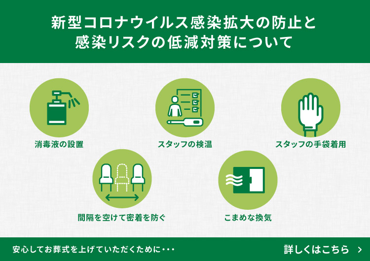 新型コロナウイルス感染拡大の防止と感染リスクの低減対策について